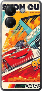 Силиконовый чехол Тачки для Xiaomi Poco M7 Pro 5G - 6288u-3942 изображение 