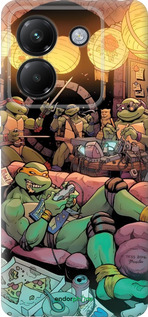 Силиконовый чехол Черепашки нинзя для Xiaomi Poco M7 Pro 5G - 6346u-3942 изображение 