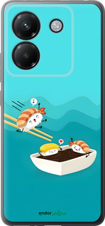 Силиконовый чехол Суши для Xiaomi Poco M7 Pro 5G - 6354u-3942 изображение 