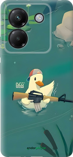 Силиконовый чехол Уточка с автоматом для Xiaomi Poco M7 Pro 5G - 6356u-3942 изображение 