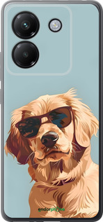 Силиконовый чехол Пес в очках для Xiaomi Poco M7 Pro 5G - 6381u-3942 изображение 
