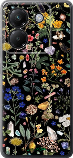 Силиконовый чехол С цветами для Xiaomi Poco M7 Pro 5G - 6422u-3942 изображение 