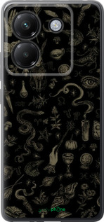 Силиконовый чехол Мистический коллаж с травами и магическими символами для Xiaomi Poco M7 Pro 5G - 6428u-3942 изображение 