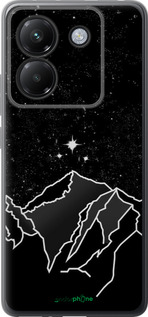 Силиконовый чехол Минималистический горный пейзаж для Xiaomi Poco M7 Pro 5G - 6438u-3942 изображение 