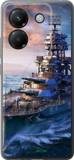 Силиконовый чехол Военный корабль, world of tanks, wargaming для Xiaomi Poco M7 Pro 5G - 6461u-3942 изображение 