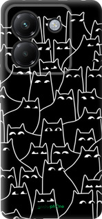 Силиконовый чехол С изображением кошек для Xiaomi Poco M7 Pro 5G - 6470u-3942 изображение 