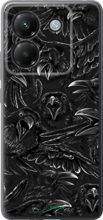 Силиконовый чехол Воронья ярость для Xiaomi Poco M7 Pro 5G - 6474u-3942 изображение 