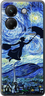 Силиконовый чехол С изображением Мэри Поппинс «Звездная ночь» для Xiaomi Poco M7 Pro 5G - 6487u-3942 изображение 