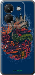 Силиконовый чехол Сердце моря для Xiaomi Poco M7 Pro 5G - 6506u-3942 изображение 