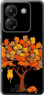 Силиконовый чехол Дерево и котики для Xiaomi Poco M7 Pro 5G - 6516u-3942 изображение 