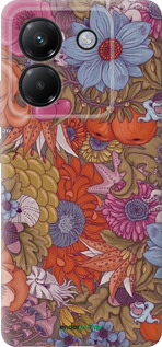 Силіконовий чехол Абстрактні  квіти для Xiaomi Poco M7 Pro 5G - 6526u-3942 изображение 