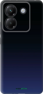 Силиконовый чехол Градиент в тёмно - синем стиле для Xiaomi Poco M7 Pro 5G - 6542u-3942 изображение 