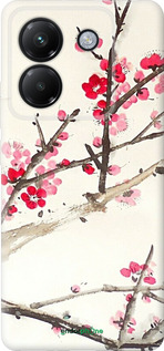 Силиконовый чехол Принт с изображением цветения сакуры для Xiaomi Poco M7 Pro 5G - 6545u-3942 изображение 