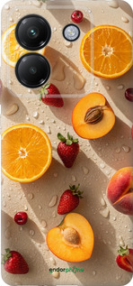 Силиконовый чехол Фрукты 3 для Xiaomi Poco M7 Pro 5G - 6703u-3942 изображение 