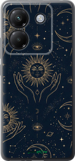 Силіконовий чохол 'Celestial Harmony: Sun & Moon Gold Mystic Pattern' для Xiaomi Poco M7 Pro 5G зображення 5