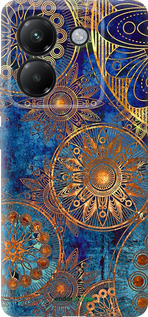 Силіконовий чехол Золотий візерунок для Xiaomi Poco M7 Pro 5G - 678u-3942 изображение 