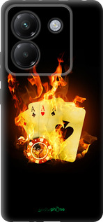 Силиконовый чехол Горящие карты для Xiaomi Poco M7 Pro 5G - 839u-3942 изображение 