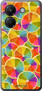 Силиконовый чехол Разноцветные дольки лимона для Xiaomi Poco M7 Pro 5G - 861u-3942 изображение 