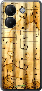 Силиконовый чехол Ноты для Xiaomi Poco M7 Pro 5G - 905u-3942 изображение 