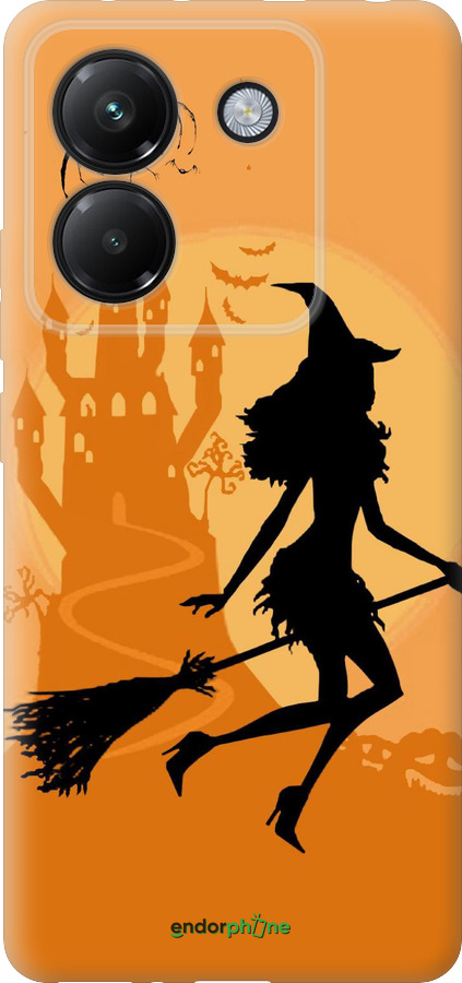 Силіконовий чехол Відьма на мітлі для Xiaomi Poco M7 Pro 5G - 1184u-3942 изображение 