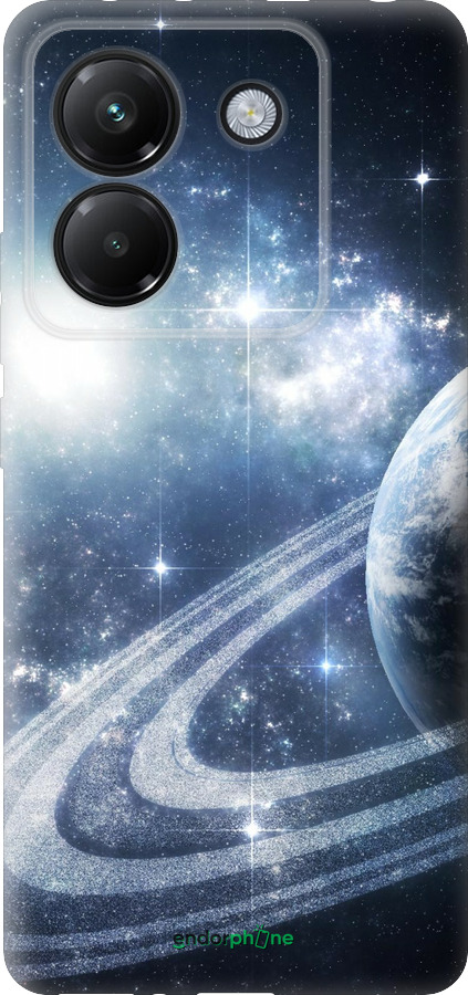 Силиконовый чехол Кольца Сатурна для Xiaomi Poco M7 Pro 5G - 173u-3942 изображение 