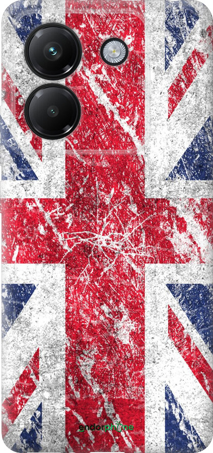 Силіконовий чехол Прапор Великобританії 1 для Xiaomi Poco M7 Pro 5G - 386u-3942 изображение 