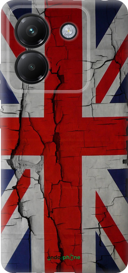 Силіконовий чехол Прапор Великобританії 2 для Xiaomi Poco M7 Pro 5G - 387u-3942 изображение 