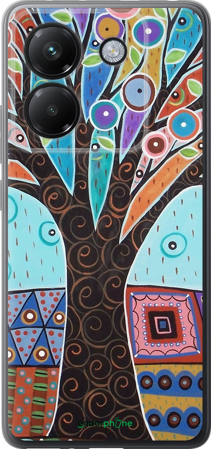 Силіконовий чехол Арт-дерево для Xiaomi Poco M7 Pro 5G - 4008u-3942 изображение 