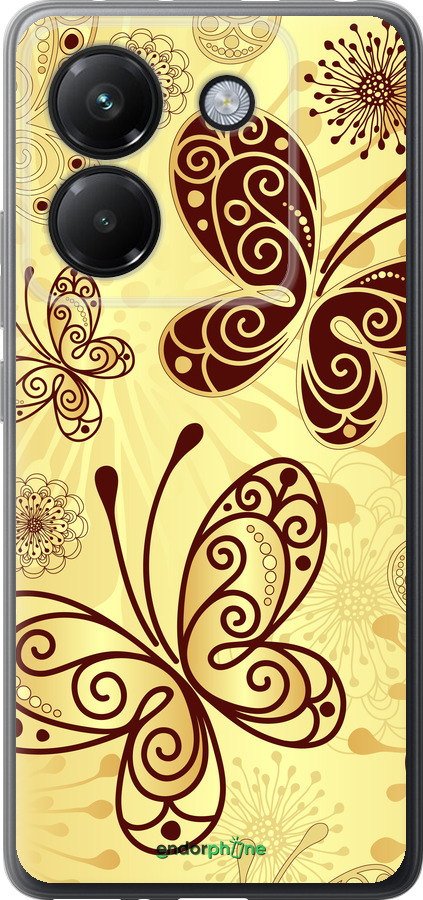 Силіконовий чехол Красиві метелики для Xiaomi Poco M7 Pro 5G - 4170u-3942 изображение 