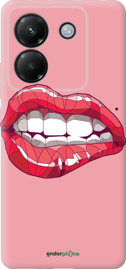 Силиконовый чехол Sexy lips для Xiaomi Poco M7 Pro 5G - 4174u-3942 изображение 