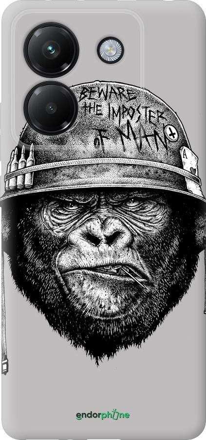 Силиконовый чехол military monkey для Xiaomi Poco M7 Pro 5G - 4177u-3942 изображение 