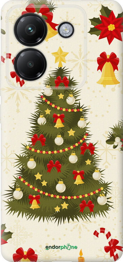 Силиконовый чехол Новогодняя елка для Xiaomi Poco M7 Pro 5G - 4198u-3942 изображение 