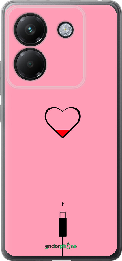 Силиконовый чехол Подзарядка сердца1 для Xiaomi Poco M7 Pro 5G - 4275u-3942 изображение 