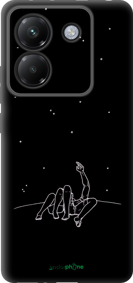 Силиконовый чехол Романтика для Xiaomi Poco M7 Pro 5G - 4306u-3942 изображение 