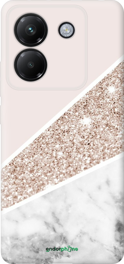 Силіконовий чехол Пастельний мармур для Xiaomi Poco M7 Pro 5G - 4342u-3942 изображение 