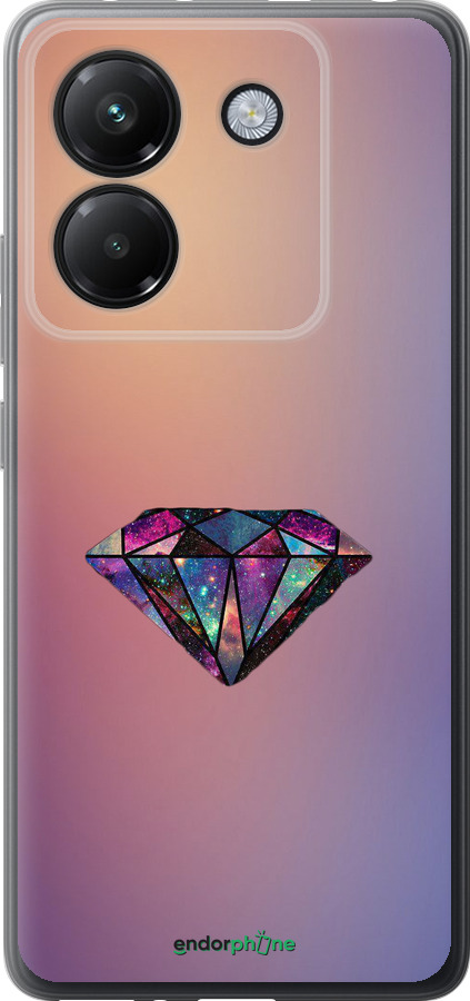 Силиконовый чехол Диамант для Xiaomi Poco M7 Pro 5G - 4352u-3942 изображение 