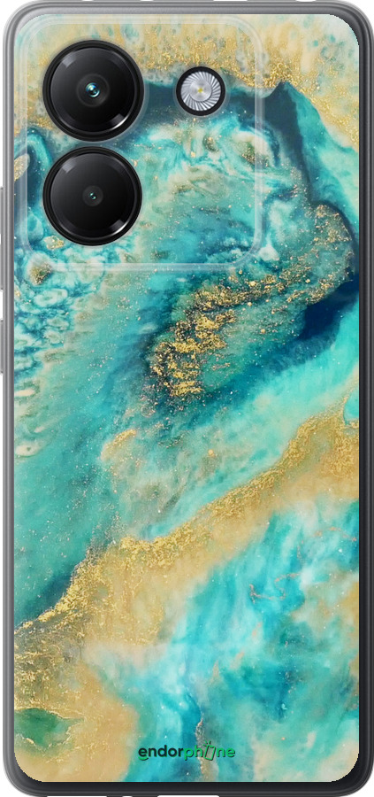 Силіконовий чехол Green marble для Xiaomi Poco M7 Pro 5G - 4365u-3942 изображение 