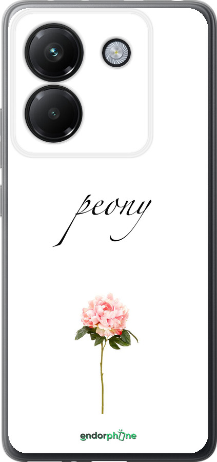 Силиконовый чехол Пион для Xiaomi Poco M7 Pro 5G - 4366u-3942 изображение 