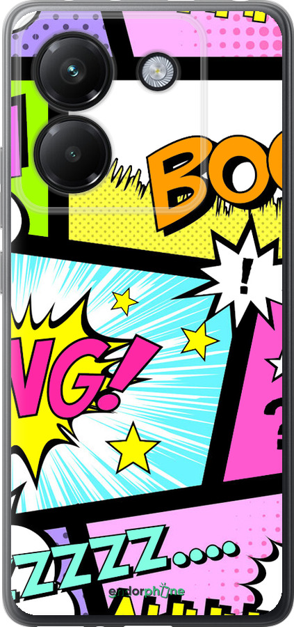 Силіконовий чехол Комікс 1 для Xiaomi Poco M7 Pro 5G - 4407u-3942 изображение 