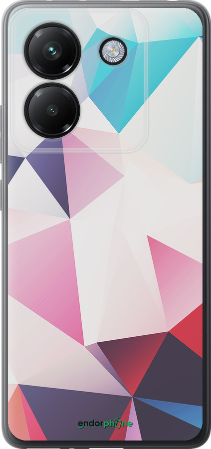 Силиконовый чехол Геометрия 3 для Xiaomi Poco M7 Pro 5G - 4415u-3942 изображение 