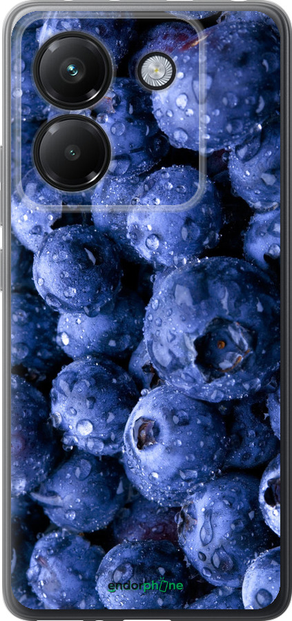 Силиконовый чехол Голубика для Xiaomi Poco M7 Pro 5G - 4459u-3942 изображение 