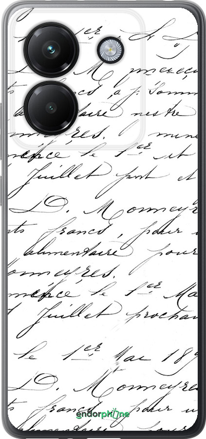 Силиконовый чехол Прописной шрифт для Xiaomi Poco M7 Pro 5G - 4475u-3942 изображение 