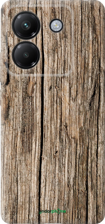 Силиконовый чехол Текстура дерева для Xiaomi Poco M7 Pro 5G - 4476u-3942 изображение 