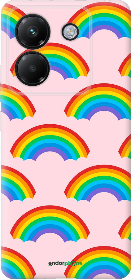 Силиконовый чехол Rainbows для Xiaomi Poco M7 Pro 5G - 4478u-3942 изображение 