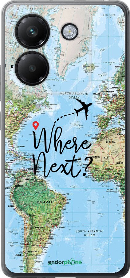 Силиконовый чехол Путешествие для Xiaomi Poco M7 Pro 5G - 4503u-3942 изображение 