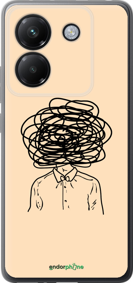 Силиконовый чехол Мысли для Xiaomi Poco M7 Pro 5G - 4568u-3942 изображение 