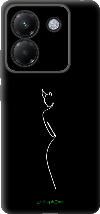 Силіконовий чехол Силует1 для Xiaomi Poco M7 Pro 5G - 4590u-3942 изображение 