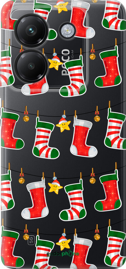 Силіконовий чехол Новорічний 9 для Xiaomi Poco M7 Pro 5G - 4622u-3942 изображение 