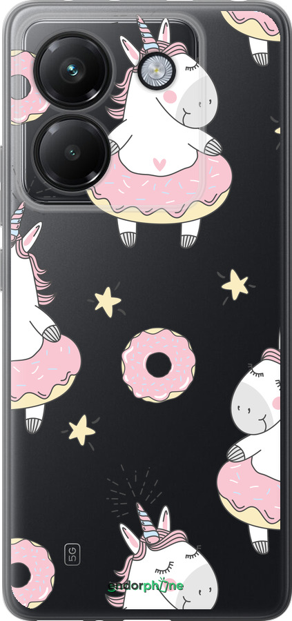 Силіконовий чехол Єдиноріжки для Xiaomi Poco M7 Pro 5G - 4659u-3942 изображение 