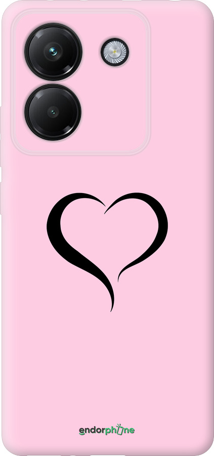 Силіконовий чехол Серце 1 для Xiaomi Poco M7 Pro 5G - 4730u-3942 изображение 